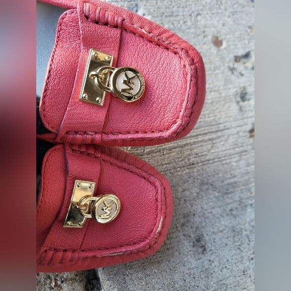 Michael Kors Hamilton Loafer Slip-On Moccasin Shoes Watermelon Women's Size 6M - Picture 9 of 11